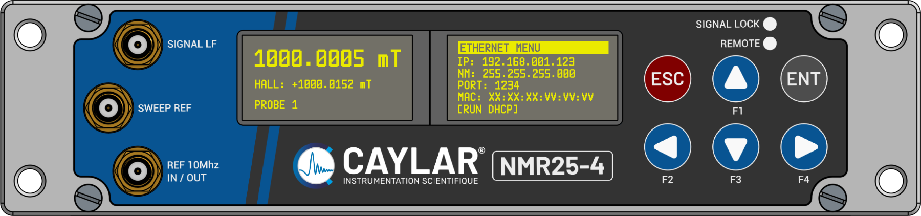 Teslamètre NMR25-4 - 100Hz - 4 Channels
